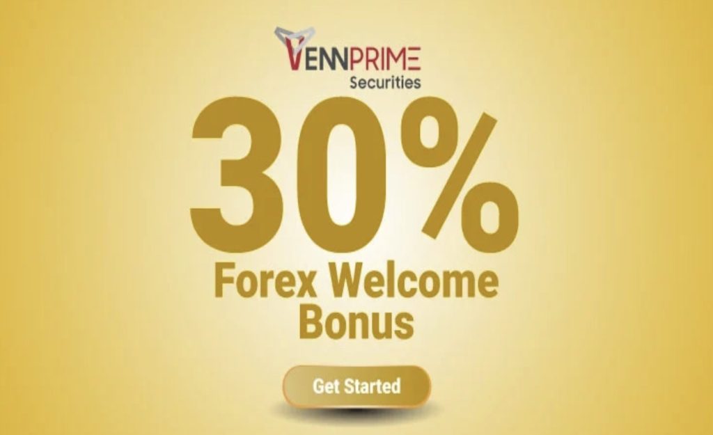 How Do You Get a 30% Forex Welcome Deposit Bonus from Vennprime