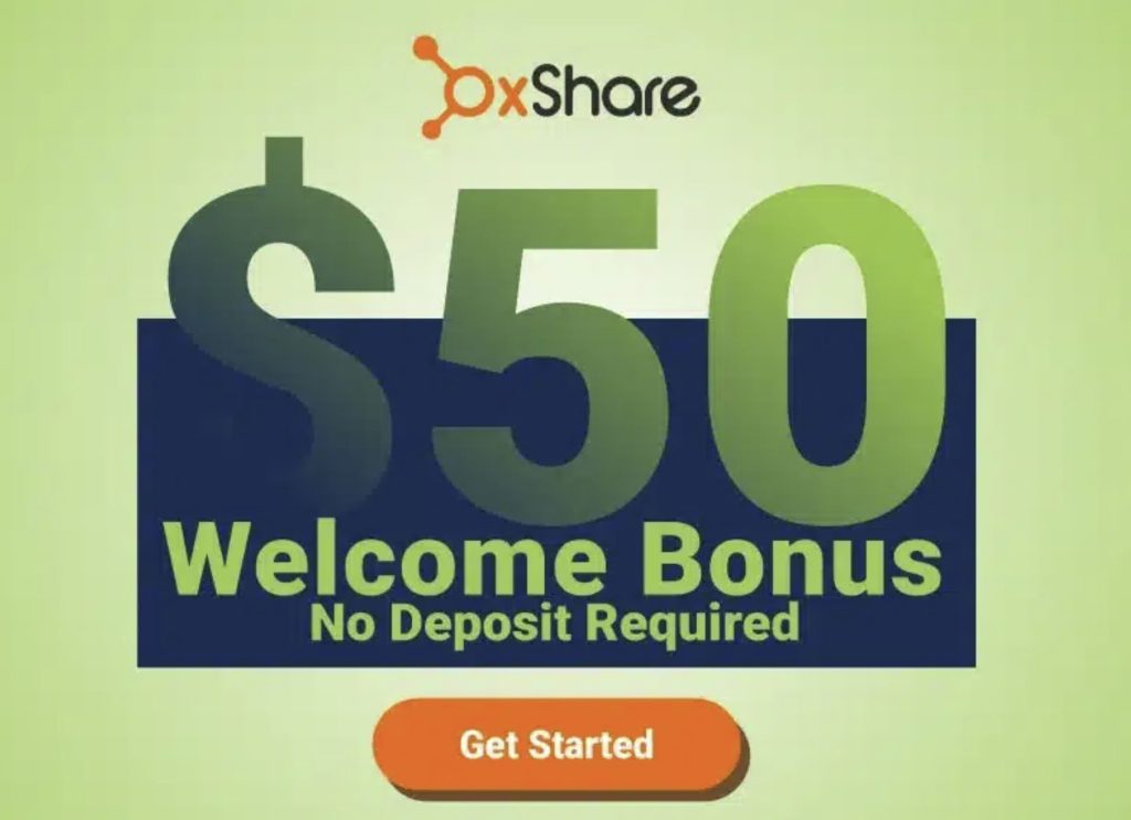 OXShare No Deposit Bonus