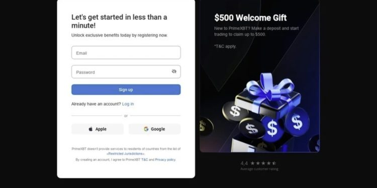 PrimeXBT Free Welcome Bonus
