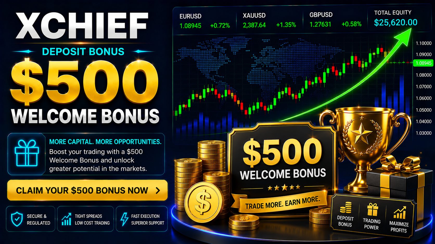 XChief $500 Welcome Bonus