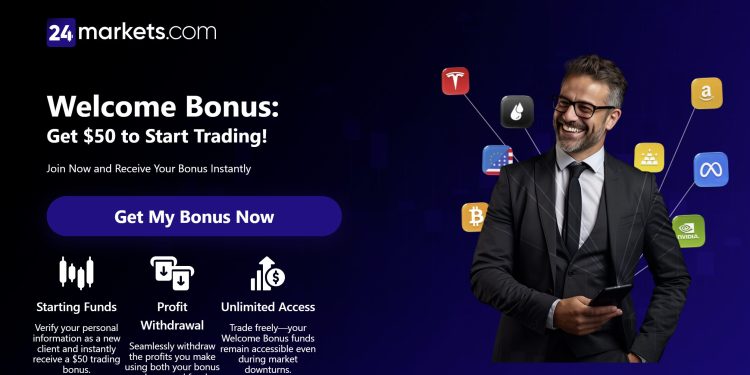 24markets $50 Welcome Credit Bonus