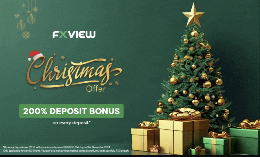Fxview Christmas Tradable Deposit Bonus