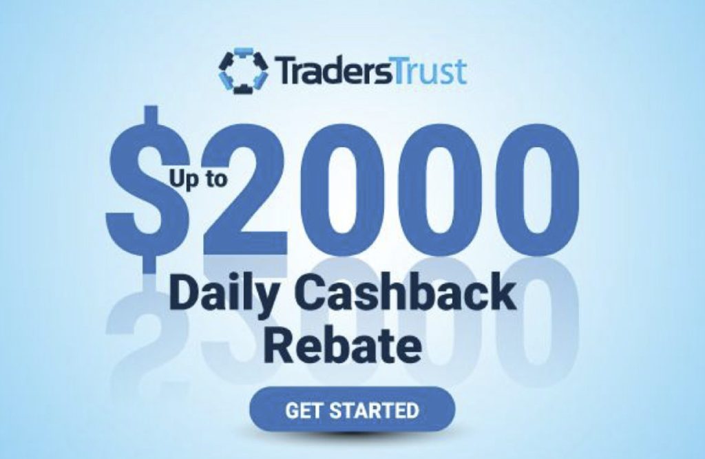Traders Trust Daily Cashback Bonus