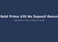 Bold Prime $30 No Deposit Bonus