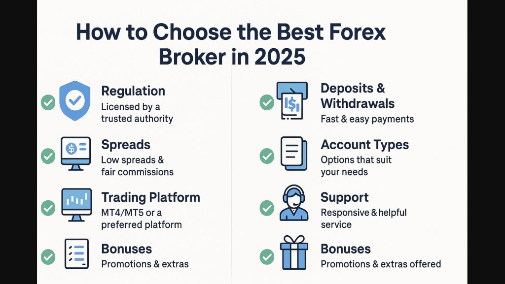 How to Choose the Best Forex Broker in 2025