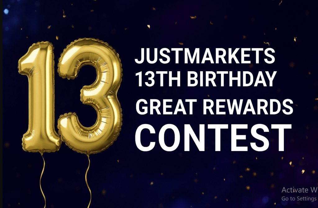 JustMarkets 13th Birthday Great Rewards Contest.