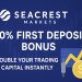 Seacrest Markets 100% First Deposit Bonus