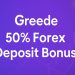 Greede 50% Forex Deposit Bonus