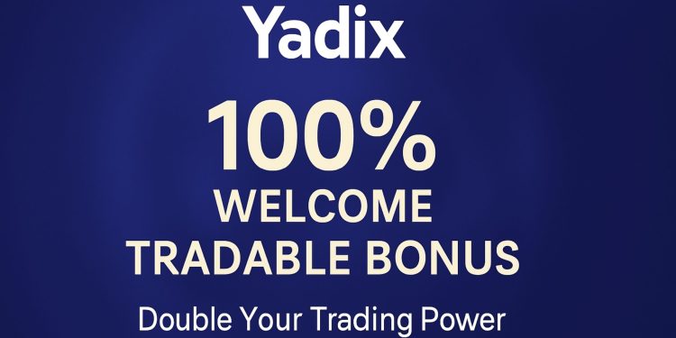 Yadix offers a 100% welcome bonus
