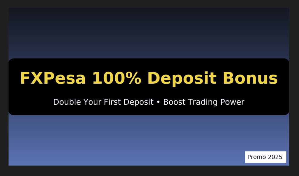 FXPesa 100% Deposit Bonus