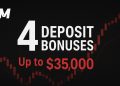 XM Group 4 Deposit Bonuses upto 35000
