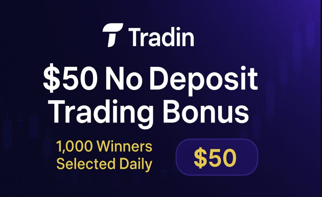 Tradin $50 No Deposit Trading Bonus