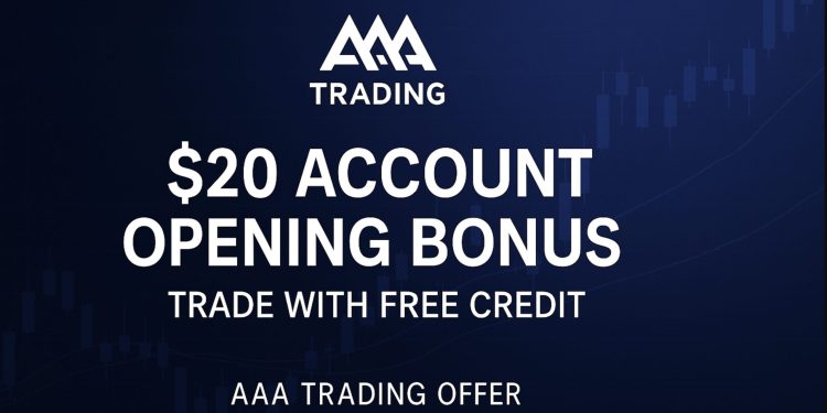 AAA Trading Account Opening Bonus $20