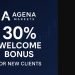 Agena Markets 30% Welcome Bonus