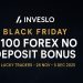 Inveslo Black Friday $100 Forex No Deposit Bonus