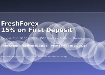 FreshForex 15% on first deposit