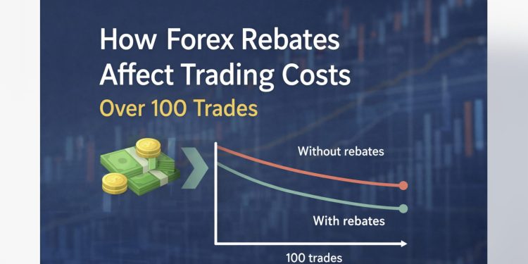 How Forex Rebates Affect Trading Costs Over 100 Trades