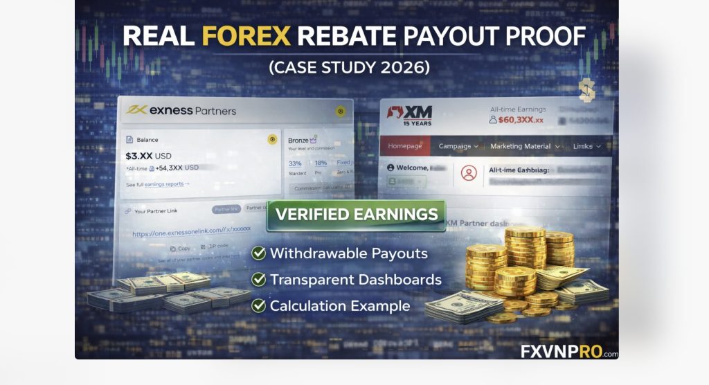 Real Forex Rebate Payout Proof