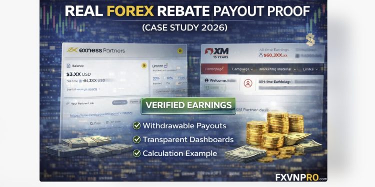 Real Forex Rebate Payout Proof