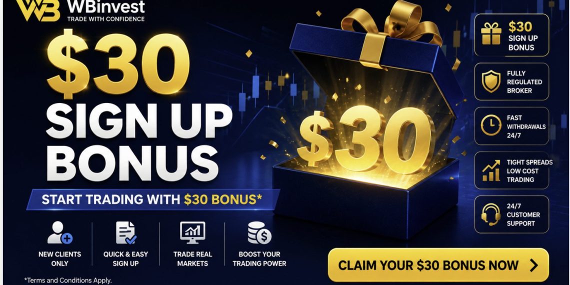 WBinvest $30 Sign Up Bonus