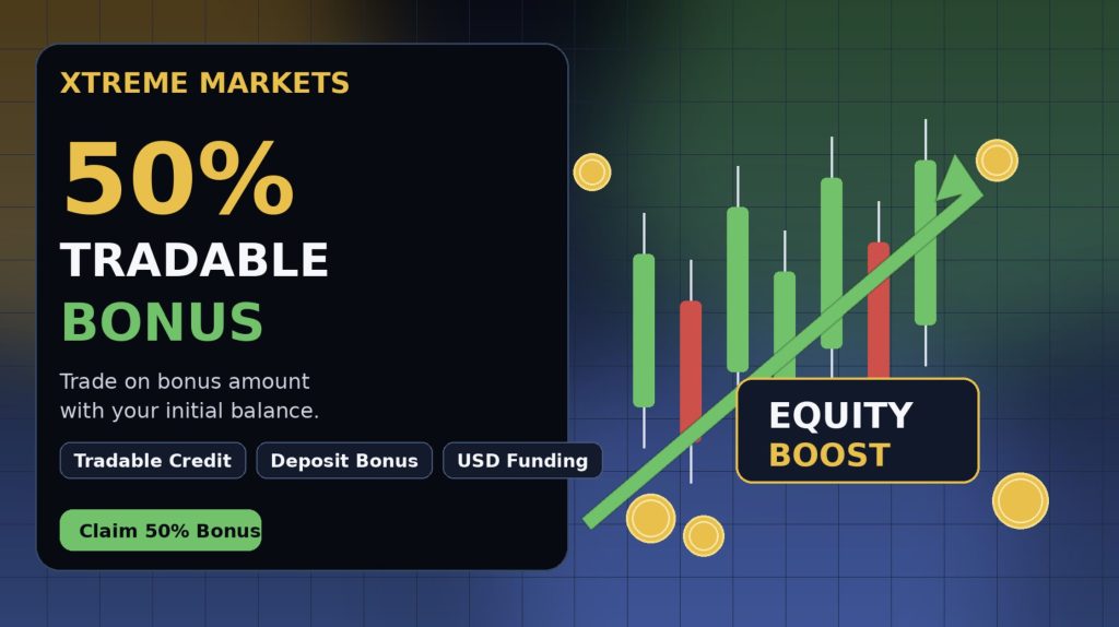 XtremeMarkets 50% Tradable Bonus