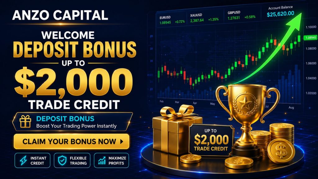 Anzo Capital $2000 Welcome Deposit Bonus