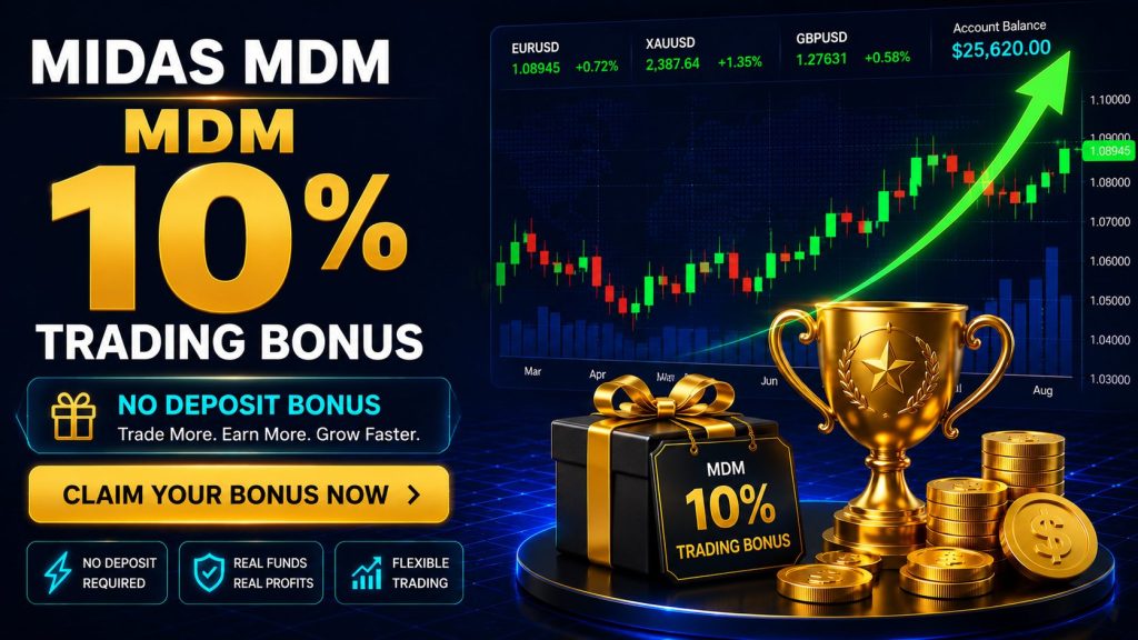 Midas MDM 10% Trading Bonus