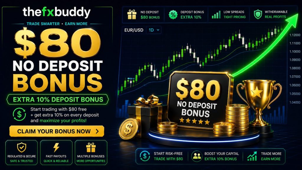 TheFXBuddy $80 No Deposit Bonus