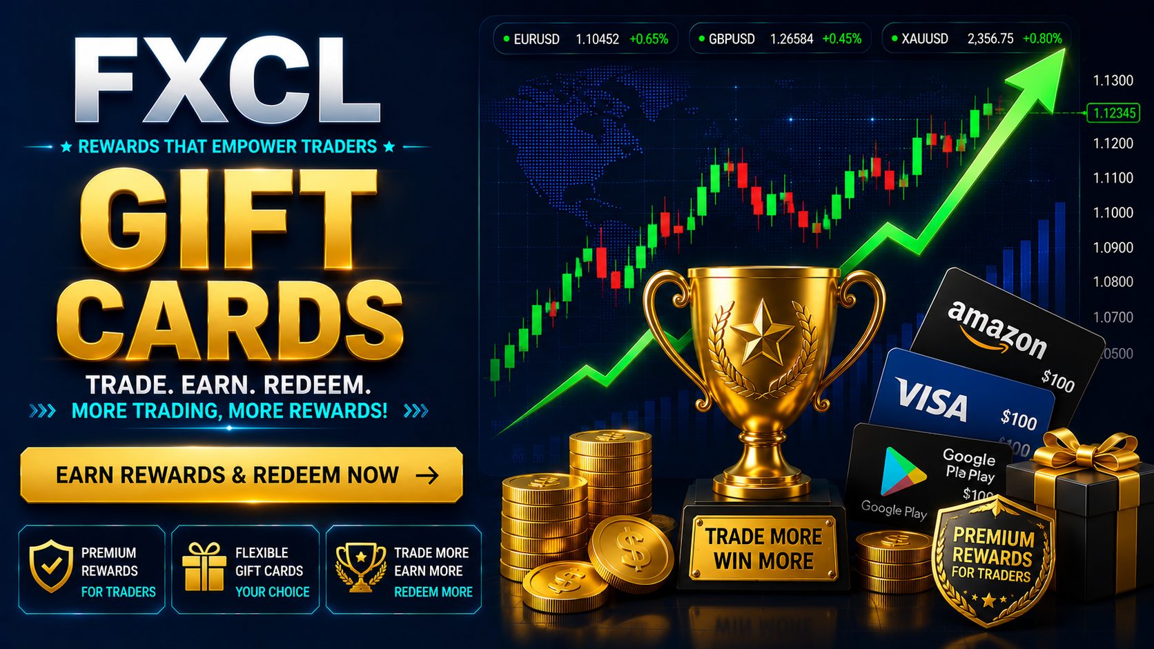 FXCL Gift Cards and Trading Rewards