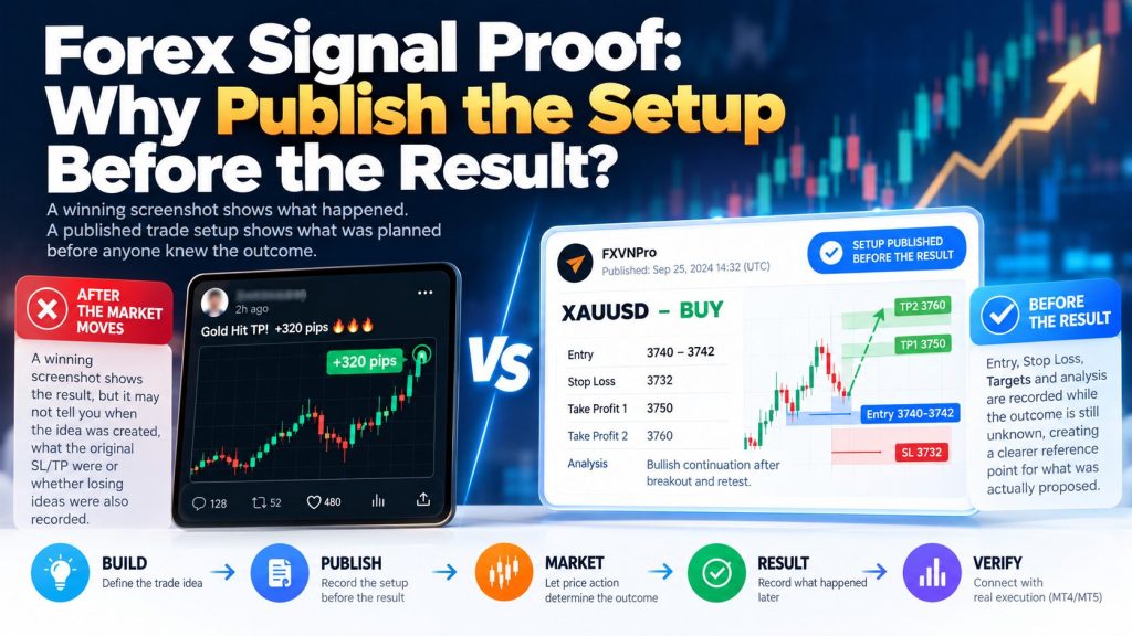 Forex Signal Proof Why Publish the Setup Before the Result