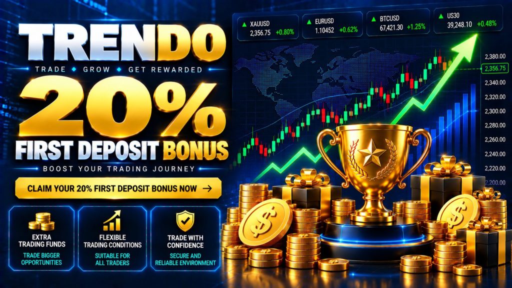 Trendо 20% First Deposit Bonus