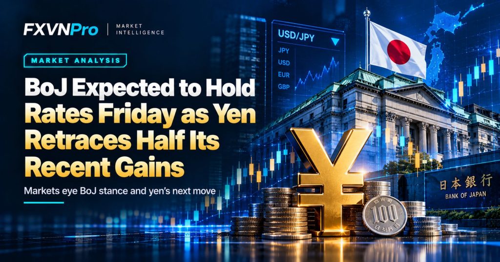 BoJ Expected to Hold Rates Friday as Yen Retraces Half Its Recent Gains