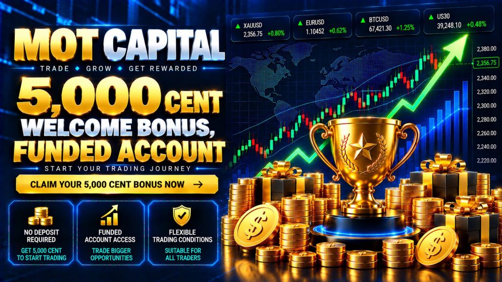 MOT Capital 5,000 Cent Welcome Bonus