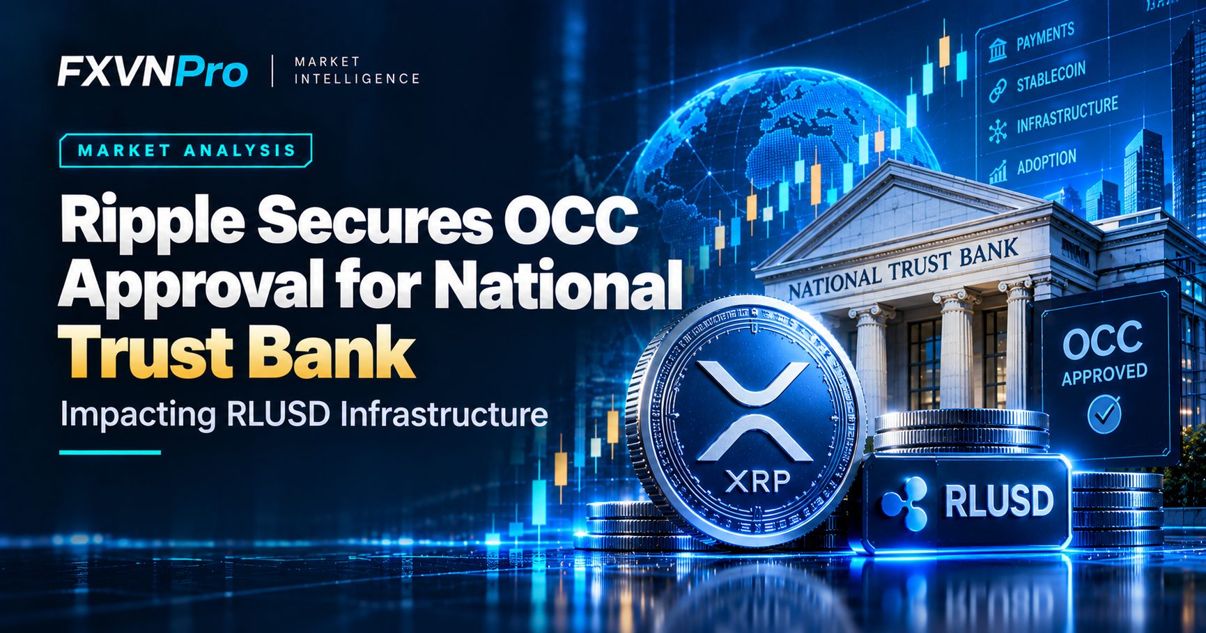 Ripple Secures OCC Approval for National Trust Bank, Impacting RLUSD Infrastructure